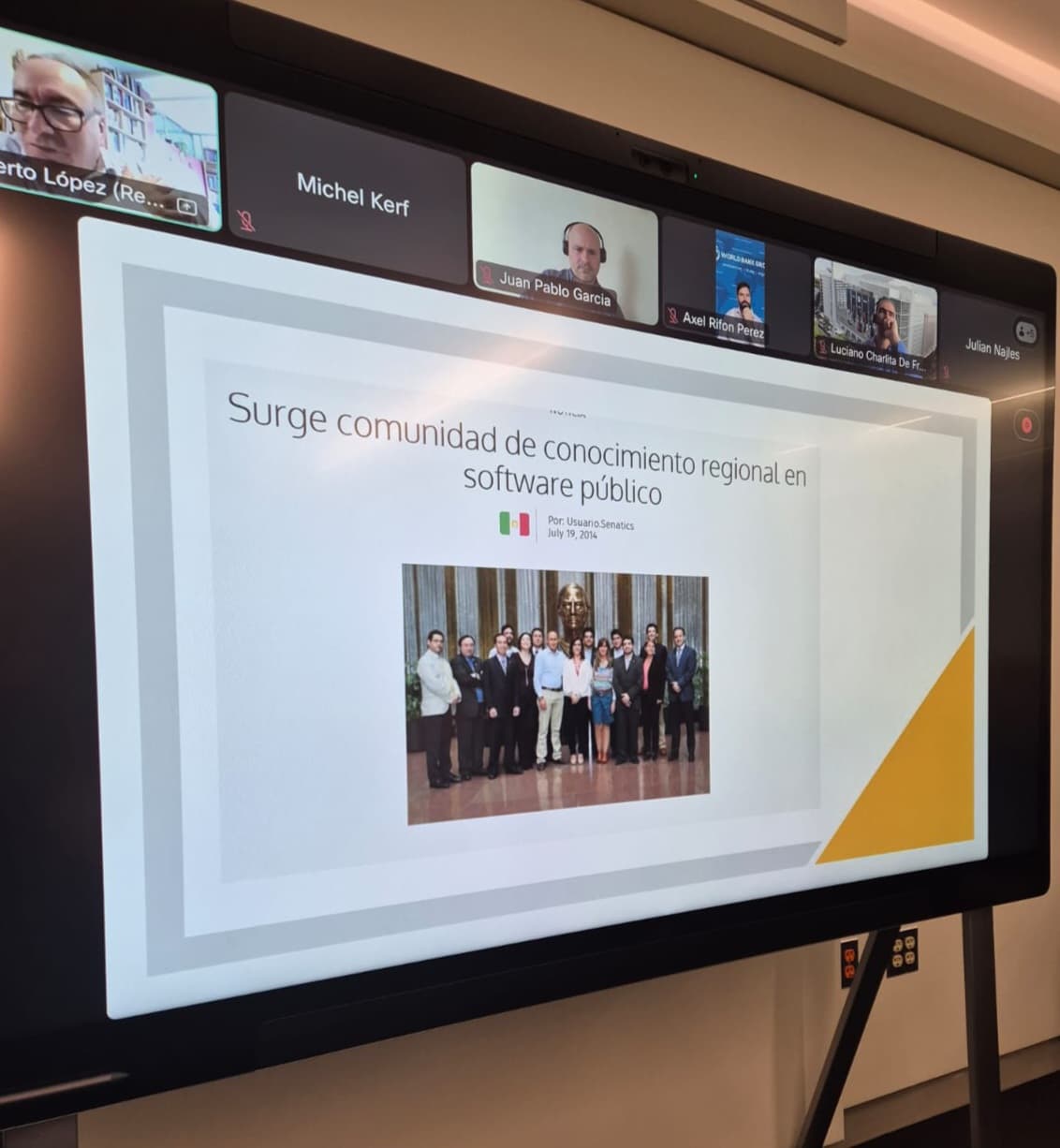 Equipe do governo do México relacionada à experiência brasileira de software público